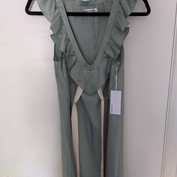 NWT Reformation Dotty Mini Dress - Picture 2 of 6